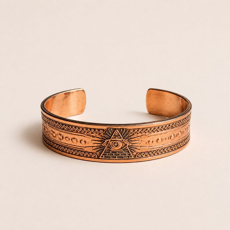 Solid Copper Bracelets with Affirmations Engravings (assorted)