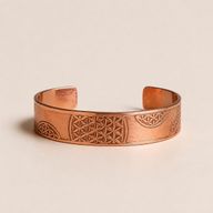 Solid Copper Bracelets with Affirmations Engravings (assorted)