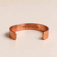 Solid Copper Bracelets with Affirmations Engravings (assorted)