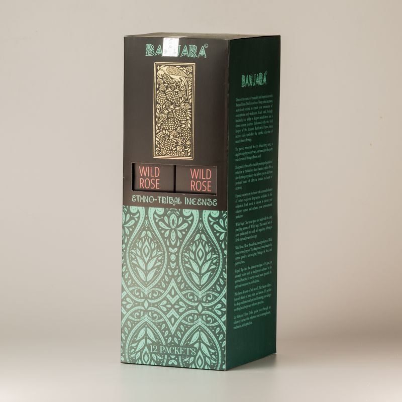 Banjara Extra Long Smudge Stick - Wild Rose