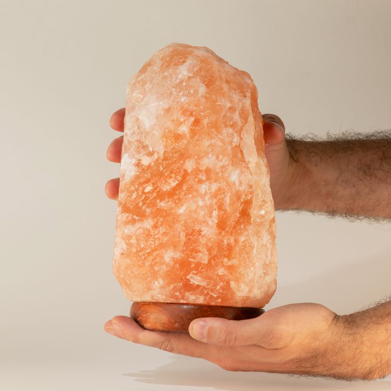 Quality Natural Salt Lamp - & Base apx 3-5kg