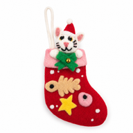 Felt Christmas Pet Gift Socks - Mixed Selection (6)