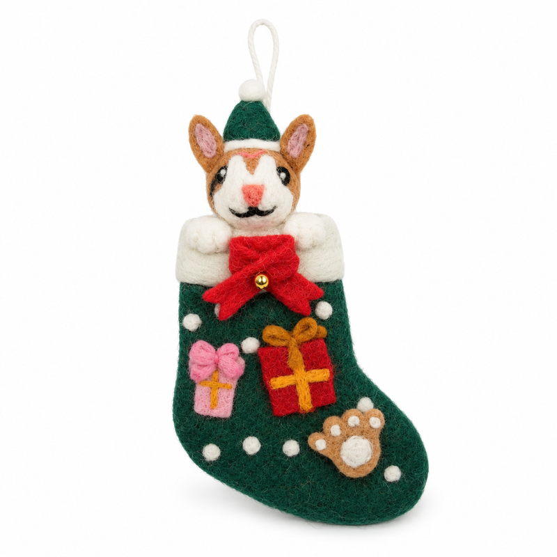 Felt Christmas Pet Gift Socks - Mixed Selection (6)