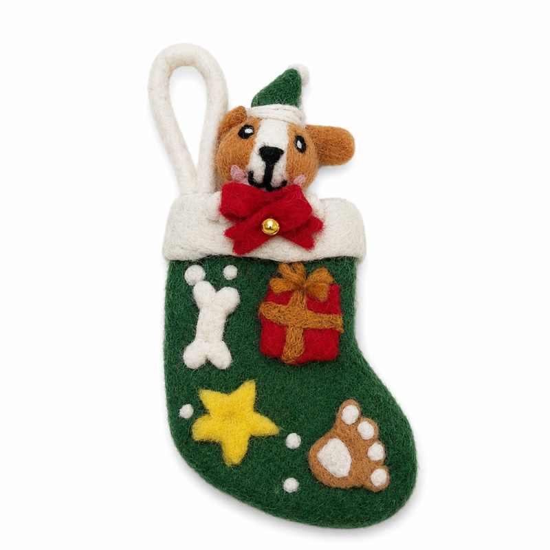Felt Christmas Pet Gift Socks - Mixed Selection (6)