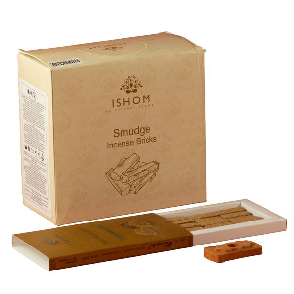 Natural Incense Smudge Bricks and Burner - Frankincense