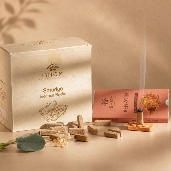 Natural Incense Smudge Bricks and Burner - Juniper