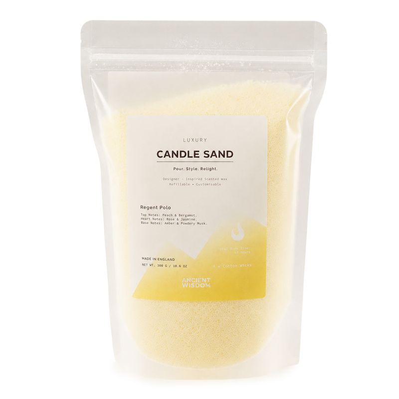 Fragranced Candle Sand - Cream - Regent Polo - 300g