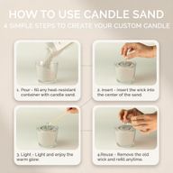 Fragranced Candle Sand - Chocolate Brown - Millionaire Gold - 300g
