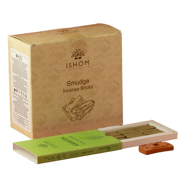 Natural Incense Smudge Bricks and Burner - Arruda