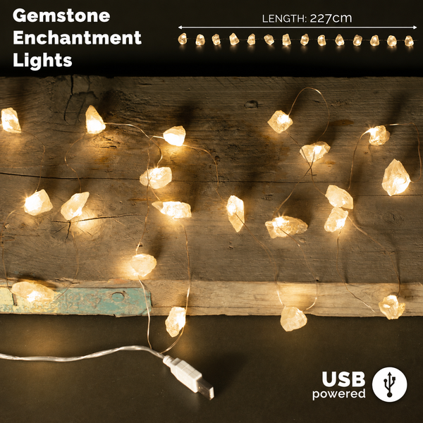 Gemstone Enchantment Lights - Smoky Citrine
