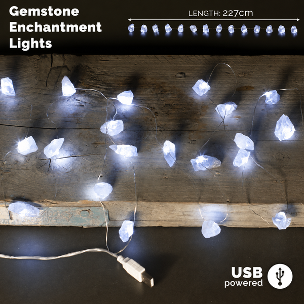 Gemstone Enchantment Lights - Rock Quartz