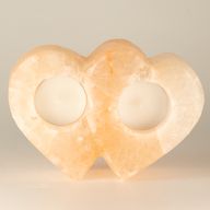 Double Heart Salt Candle Holder 1Kg