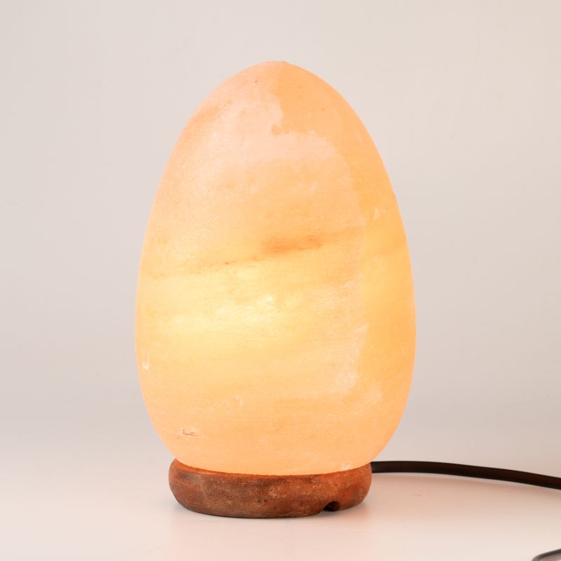 Salt Lamp Egg - Wooden Base