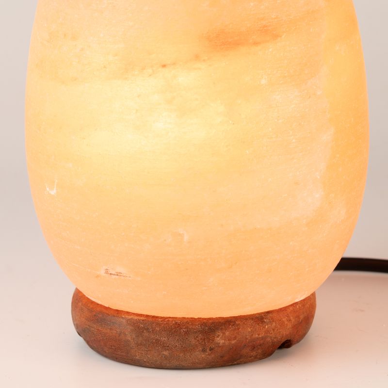 Salt Lamp Egg - Wooden Base