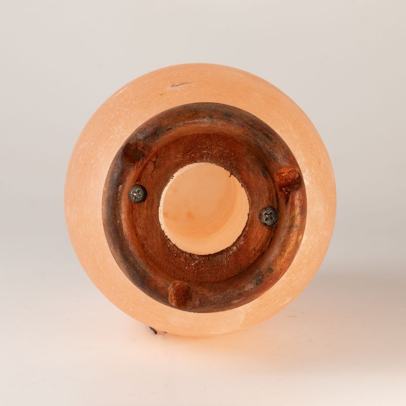 Salt Lamp Egg - Wooden Base