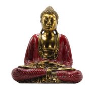 Red & Gold Buddha - Extra Large 40cm -  Duyana Mudra (Meditation)