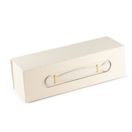 Flat Pack Gift Box - Wine Box Shape  (33.5x10x10.5cm) - White