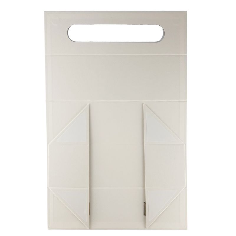 Flat Pack Gift Box - Wine Box Shape  (33.5x10x10.5cm) - White