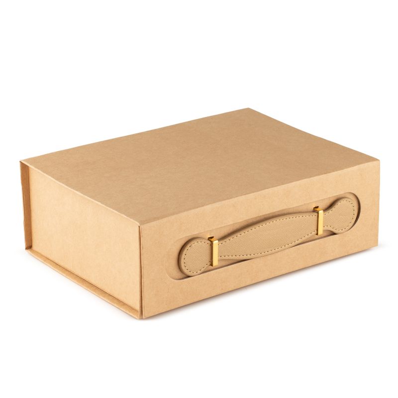 Flat Pack Gift Box - Med Hamper  (24x18.2x8cm) - Brown Craft