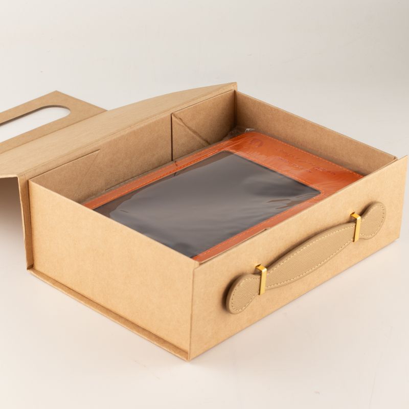 Flat Pack Gift Box - Med Hamper  (24x18.2x8cm) - Brown Craft