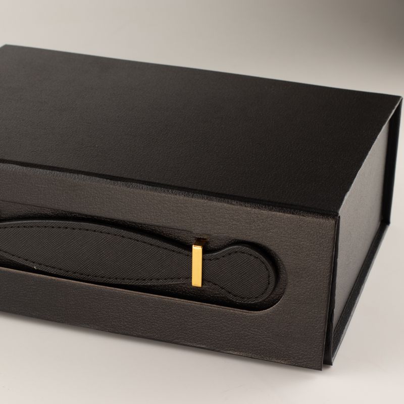 Flat Pack Gift Box - Med Hamper (24x18.2x8cm) - Black