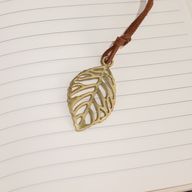 Intention Note Book - LCD Wipe Screen - Black Leather Effect - Brass Leaf - 80 Leafs