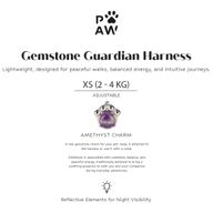 PAW - XS (2-4Kg) Dog Step-in Guardian Harness with Reflective Mesh - Lavender - Amethyst Charm