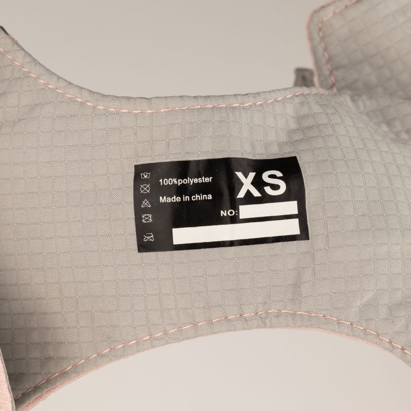 PAW - XS (2-4Kg) Dog Step-in Guardian Harness with Reflective Mesh - Rock Grey - Black Obsidian Charm