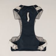 PAW - S (4-8Kg) Dog Step-in Guardian Harness with Reflective Mesh - Rock Grey - Black Obsidian Charm