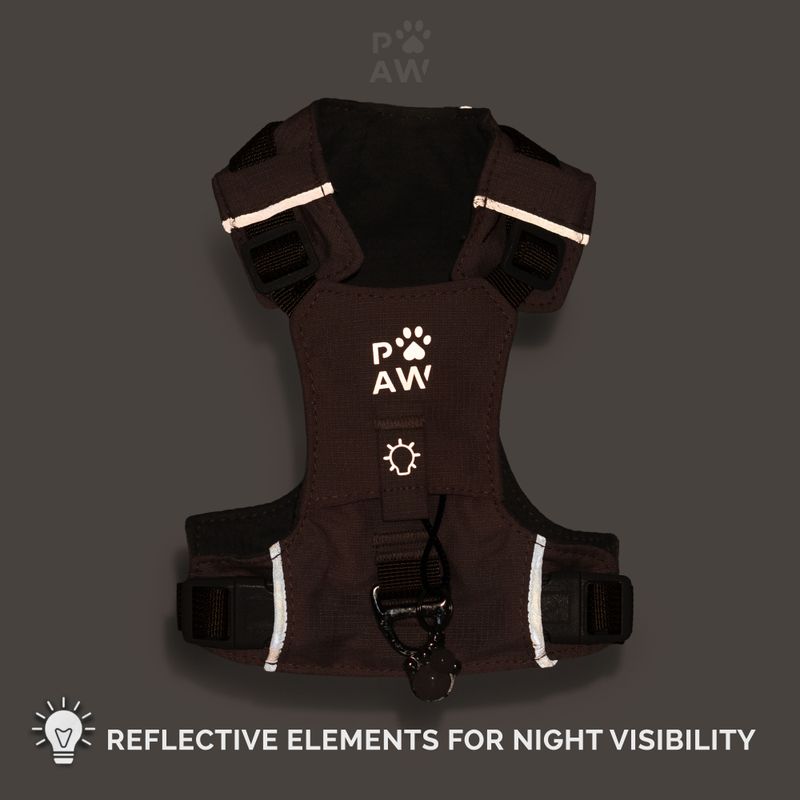 PAW - S (4-8Kg) Dog Step-in Guardian Harness with Reflective Mesh - Lavender - Amethyst Charm