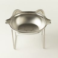 PAW Food Bowls - Single Cat Bowl in Stand - Stainless Steal (304)