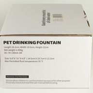 PAW Food Bowls - Electric Water Fountain 2.5 Liter - USB - Stainless Steal (304)
