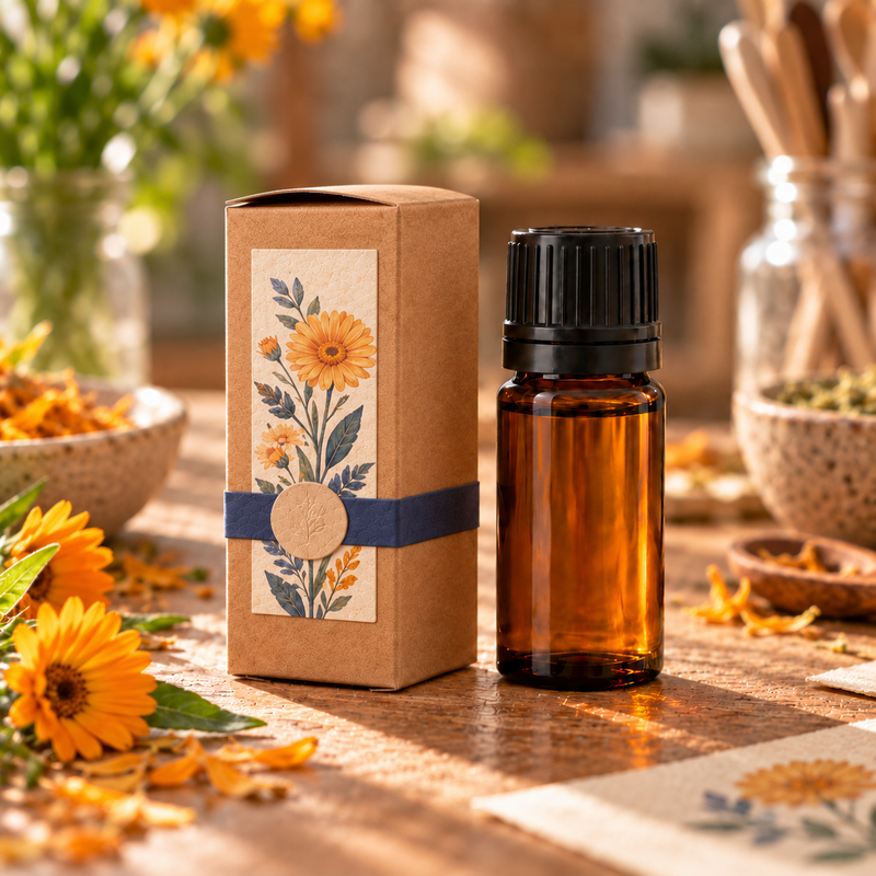 Box for 10ml Essential Oil Bottle - Brown