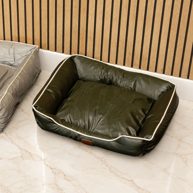 Paw Bed - Small Khaki Green - 60x50x15cm