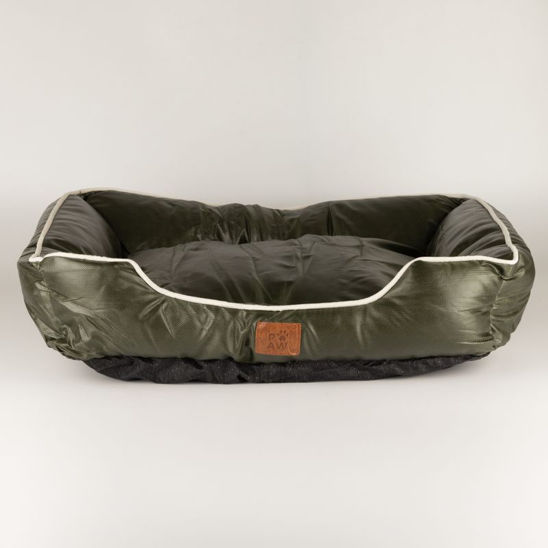 Paw Bed - Small Khaki Green - 60x50x15cm