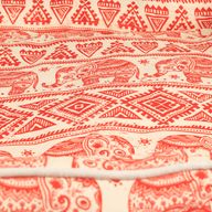 Paw Bed - Lucky Elephant - Red 60x50x14cm