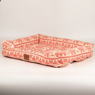 Paw Bed - Lucky Elephant - Red 60x50x14cm