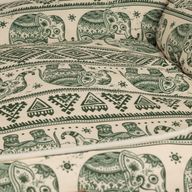 Paw Bed - Lucky Elephant - Green - 60x50x14cm