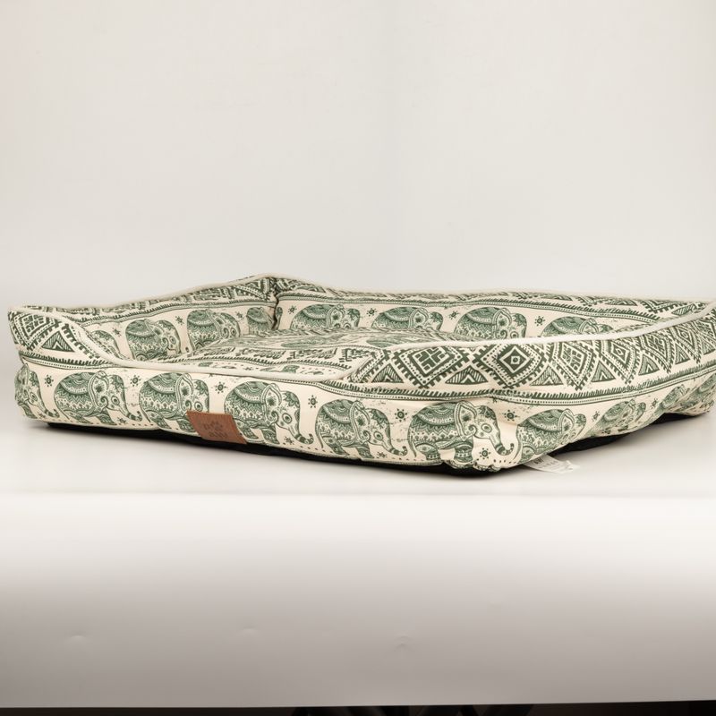 Paw Bed - Lucky Elephant - Green - 60x50x14cm