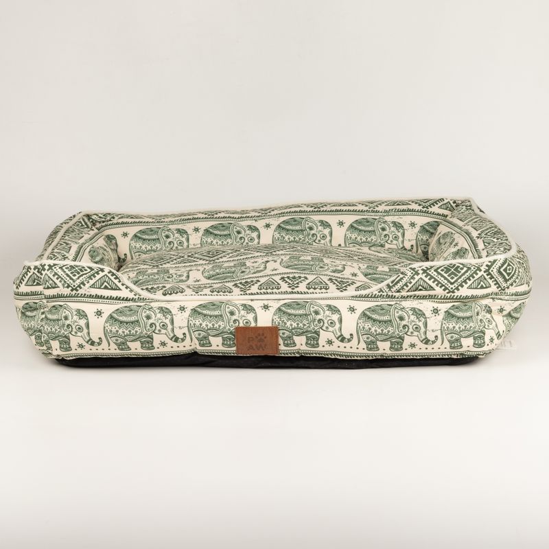 Paw Bed - Lucky Elephant - Green - 60x50x14cm