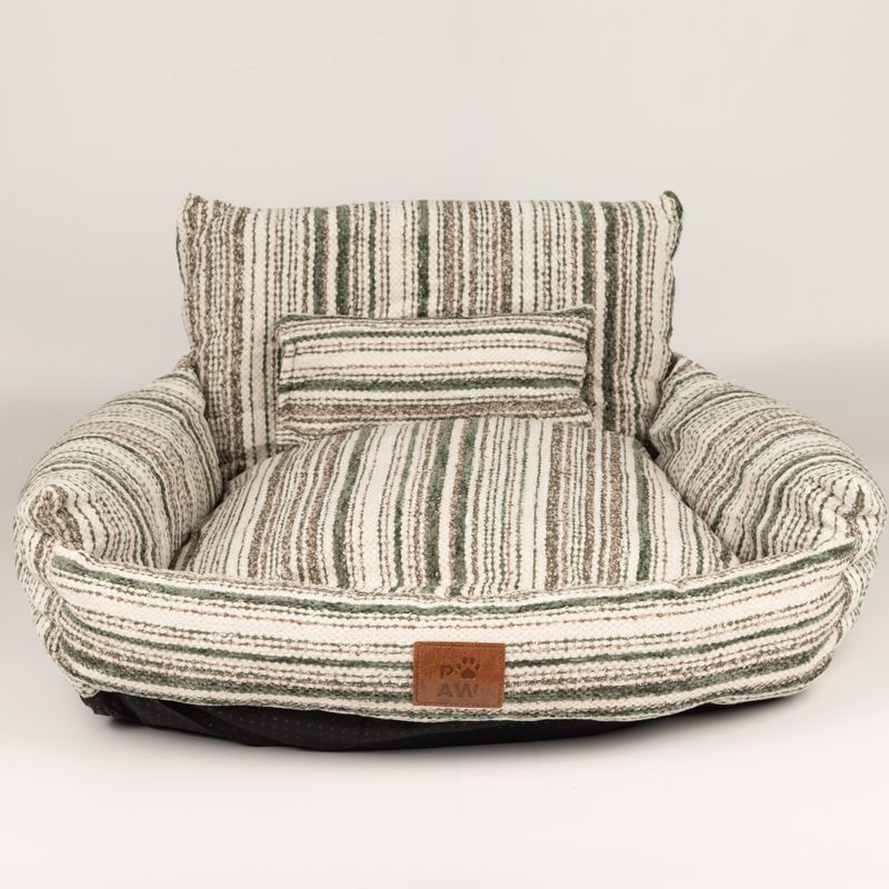 Paw Bed - Small Sofa - Brown Stripes - 50x50x26cm