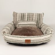 Paw Bed - Small Sofa - Brown Stripes - 50x50x26cm