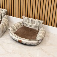 Paw Bed - Small Sofa - Brown Stripes - 50x50x26cm