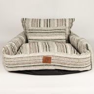 Paw Bed - Medium Sofa - Brown Stripes - 60x60x28cm