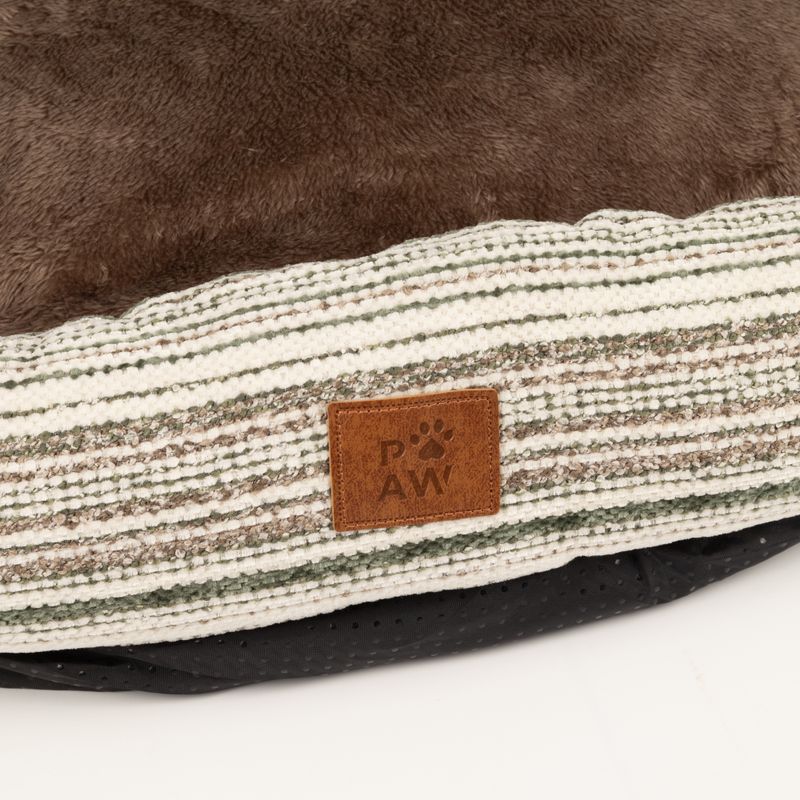 Paw Bed - Medium Sofa - Brown Stripes - 60x60x28cm