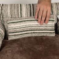 Paw Bed - Medium Sofa - Brown Stripes - 60x60x28cm