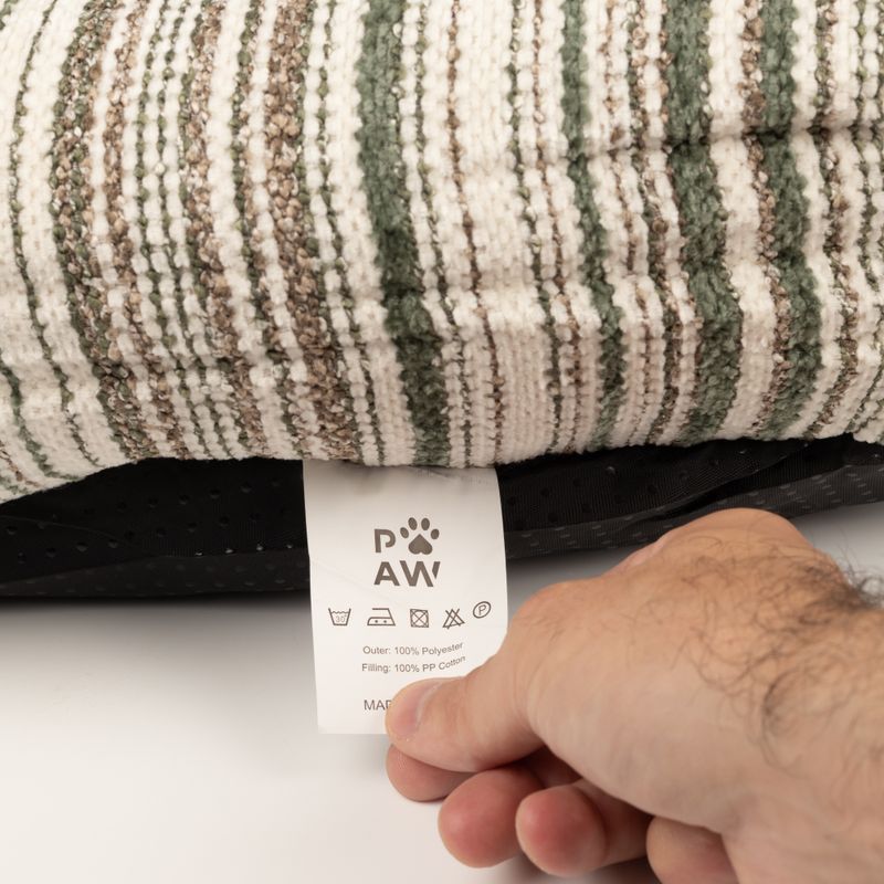 Paw Bed - Medium Sofa - Brown Stripes - 60x60x28cm