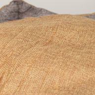 Paw Bed - Medium Royal Crown - Sand & Grey - 50x50x26cm