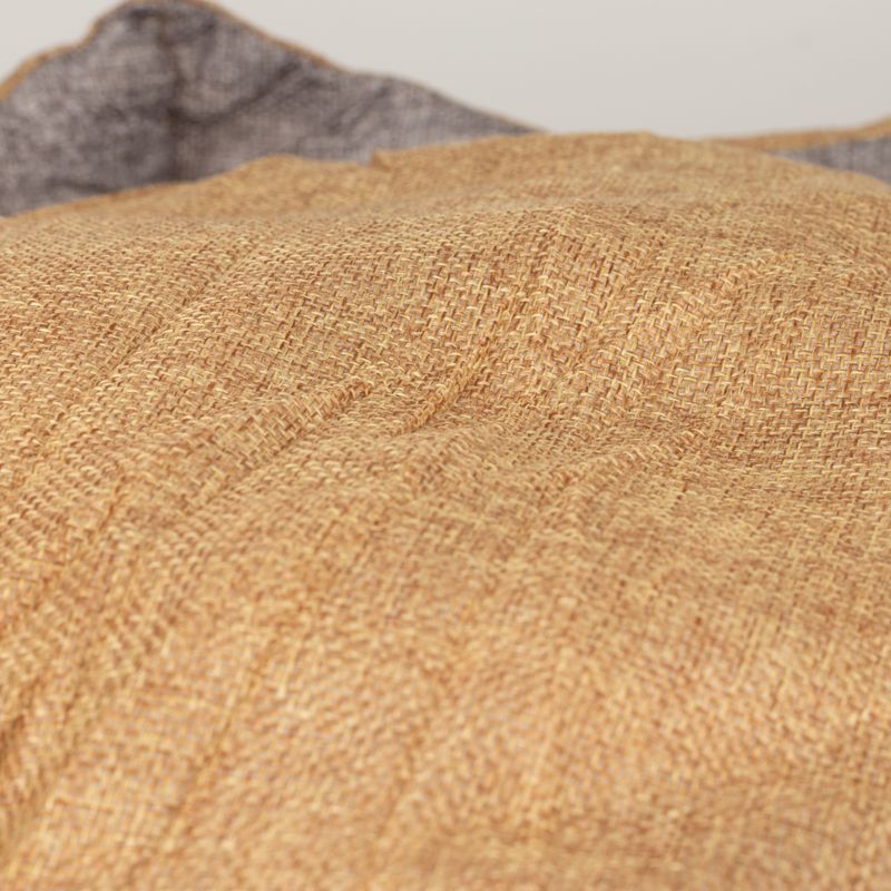 Paw Bed - Medium Royal Crown - Sand & Grey - 50x50x26cm