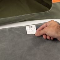 Paw Bed - Green & Orange Tent - 48x48x40cm